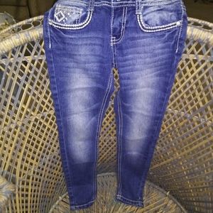 Little Girls vanilla star jeans